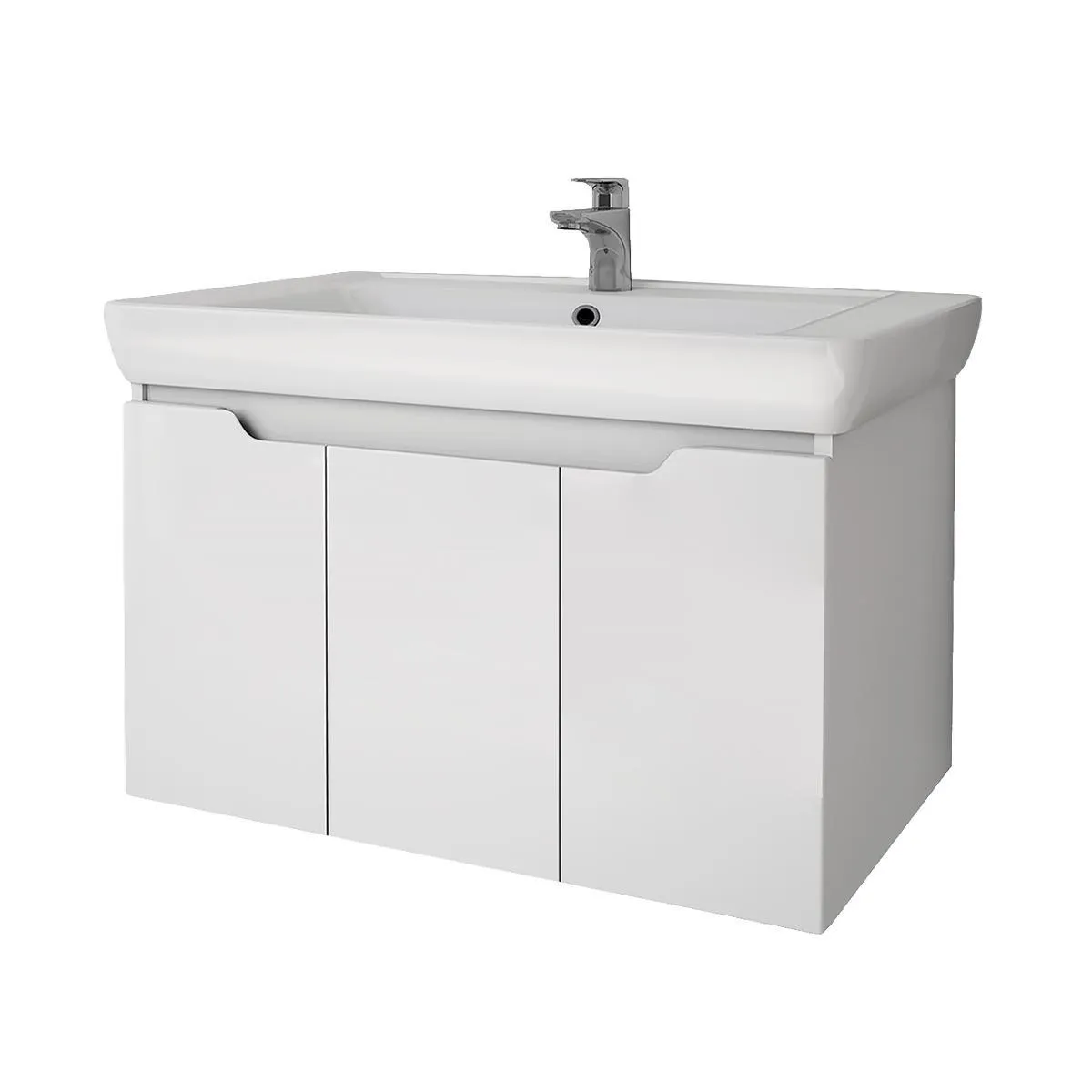 Тумба под раковину подвесная Dreja Q(D) 80 см, белый