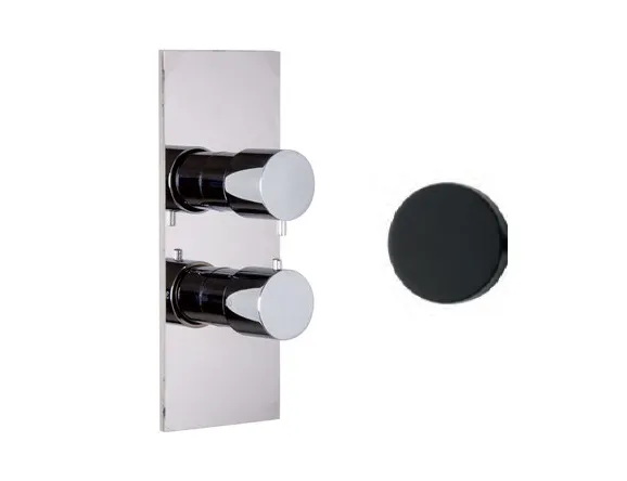 Смеситель для душа Fima Carlo Frattini Fimatherm, на 2/3 потребителя, черный матовый (F3939X7NS)