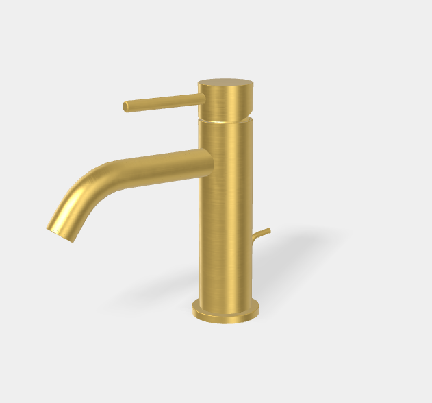 Смеситель для раковины Fima Carlo Frattini Spillo Up, золото брашированное (F3031XSOS.2)