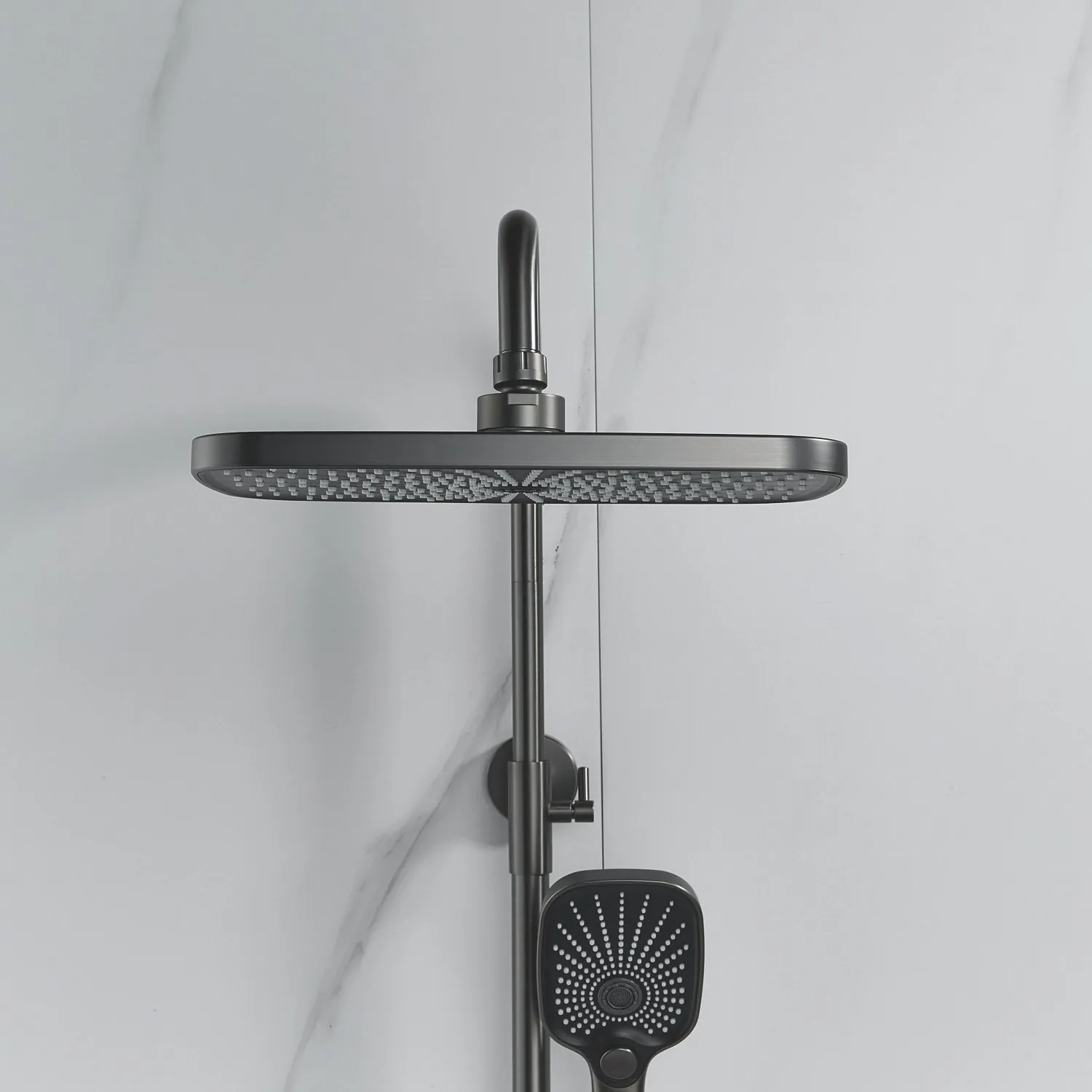 Душевая система Raffine F3685T, оружейная сталь