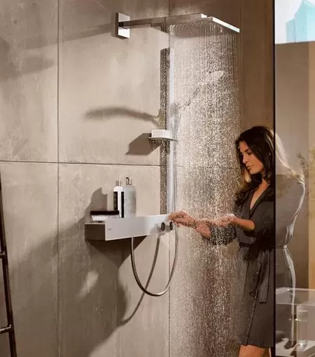 Верхний душ с держателем Hansgrohe Raindance E 300 1jet 26238990 золото