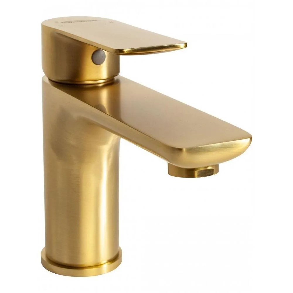 Смеситель для раковины Hansberge H1099MG, матовое золото