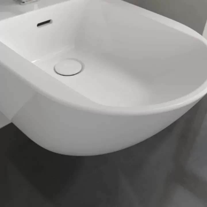 Биде подвесное Villeroy & Boch Subway 3.0 CeramicPlus, Stone White (447000RW)
