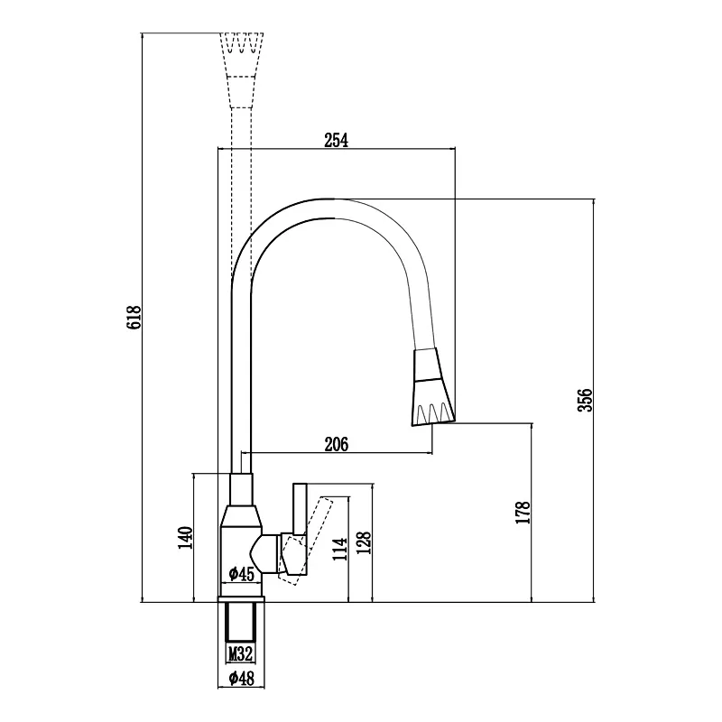 Смеситель для кухни Fmark FS8277H-01