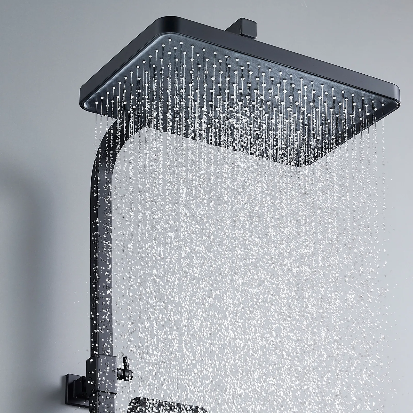 Душевая система Shevanik S4636H, черный