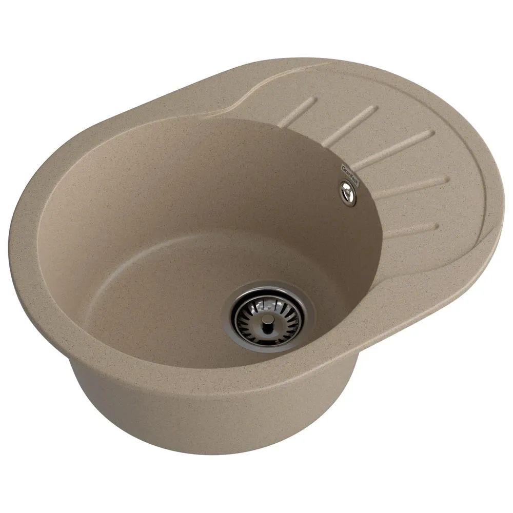 Кухонная мойка GranFest RONDO 580L, песок