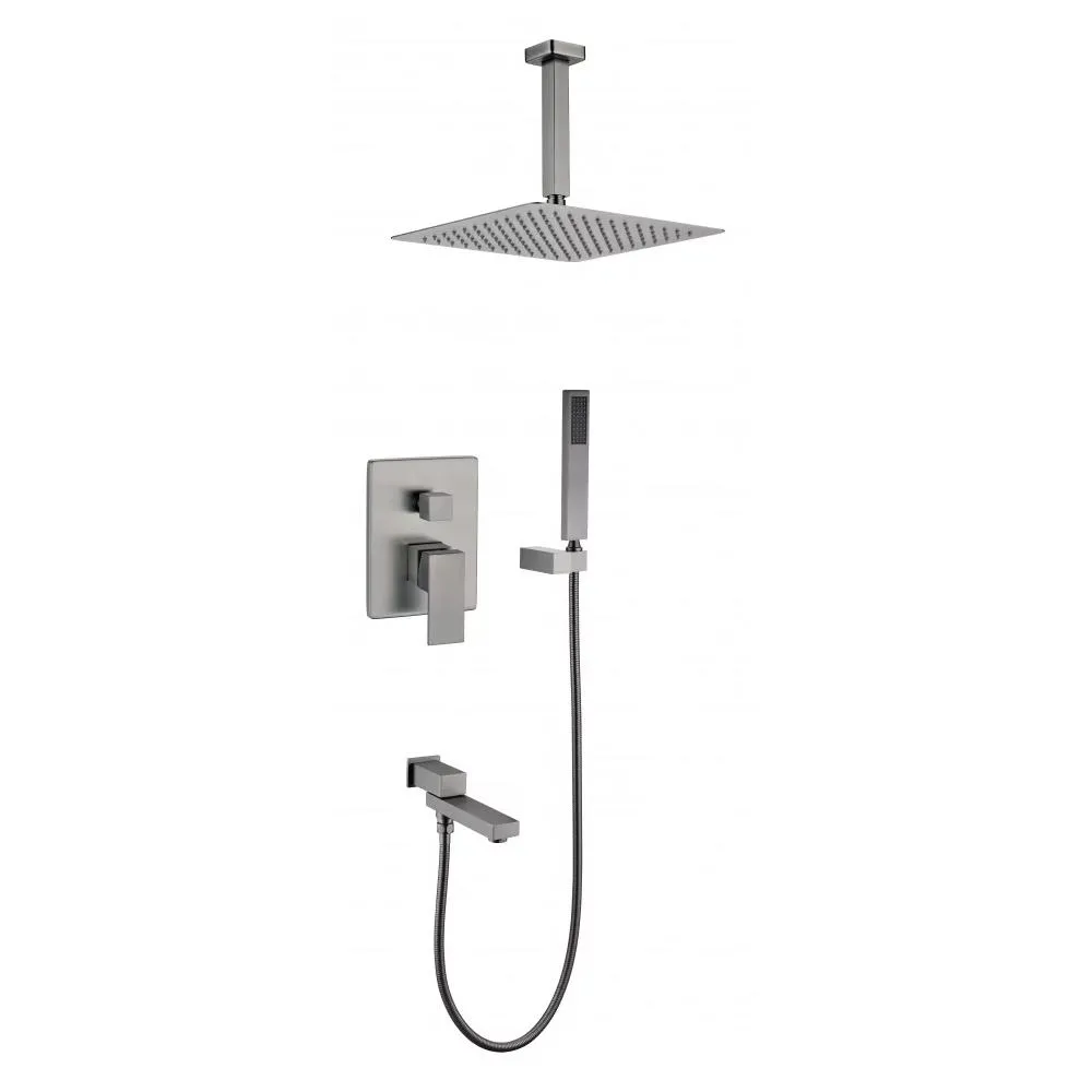 Душевая система встраиваемая Grocenberg GB5089BG-2, графит