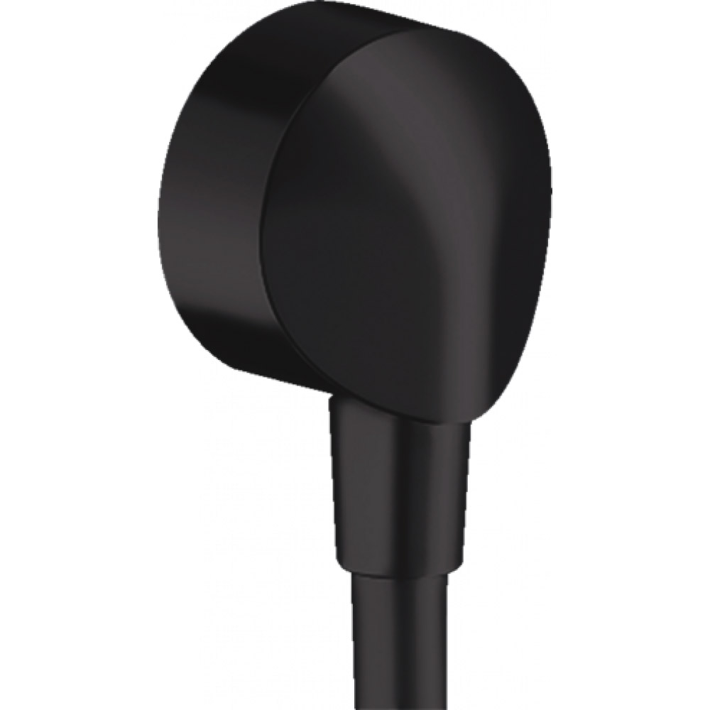 Шланговое подсоединение HANSGROHE FixFit E без клапана обратного тока, чёрный матовый (27454670)