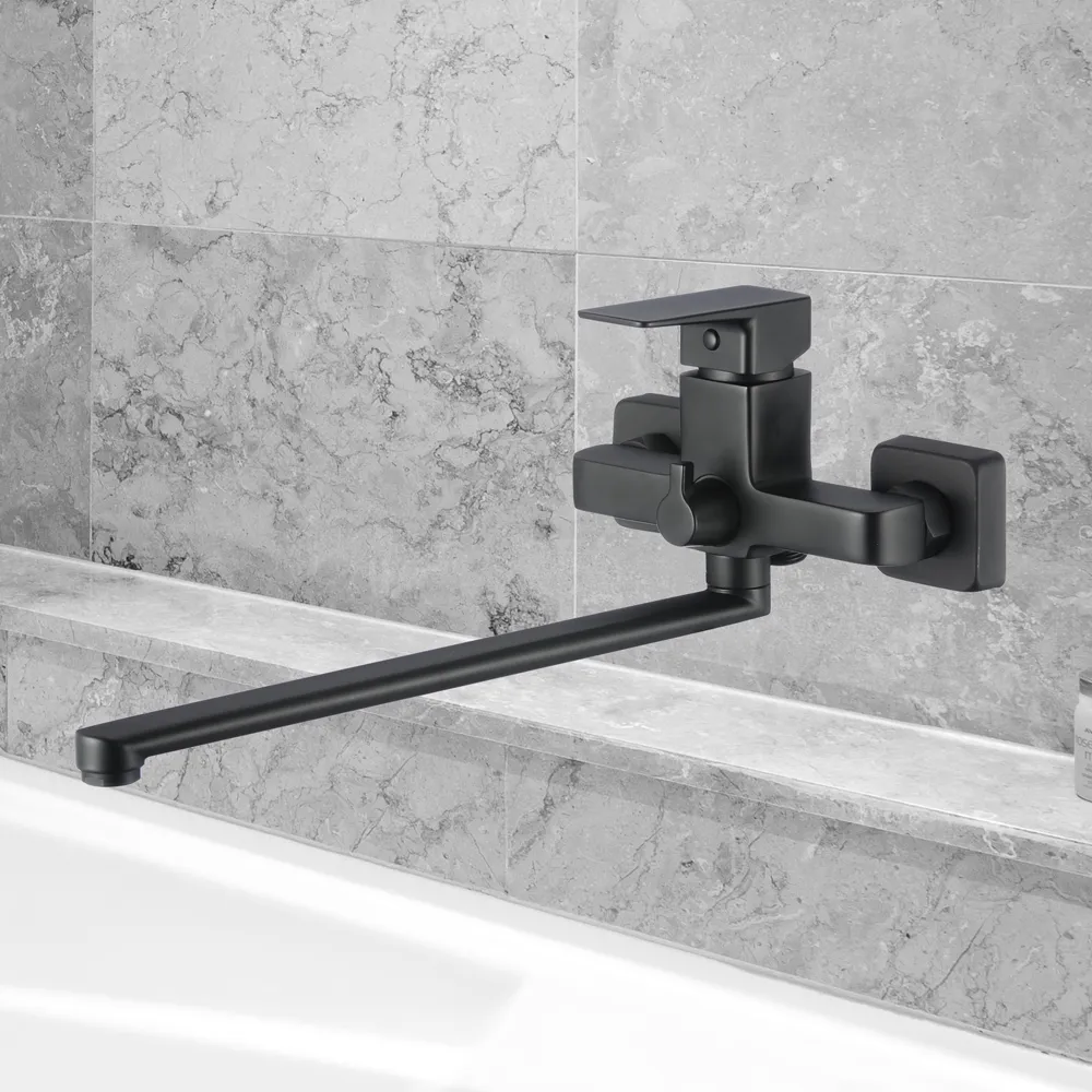 Смеситель для ванны WesnaArt NARCIS NAR06-320BL-25221, черный