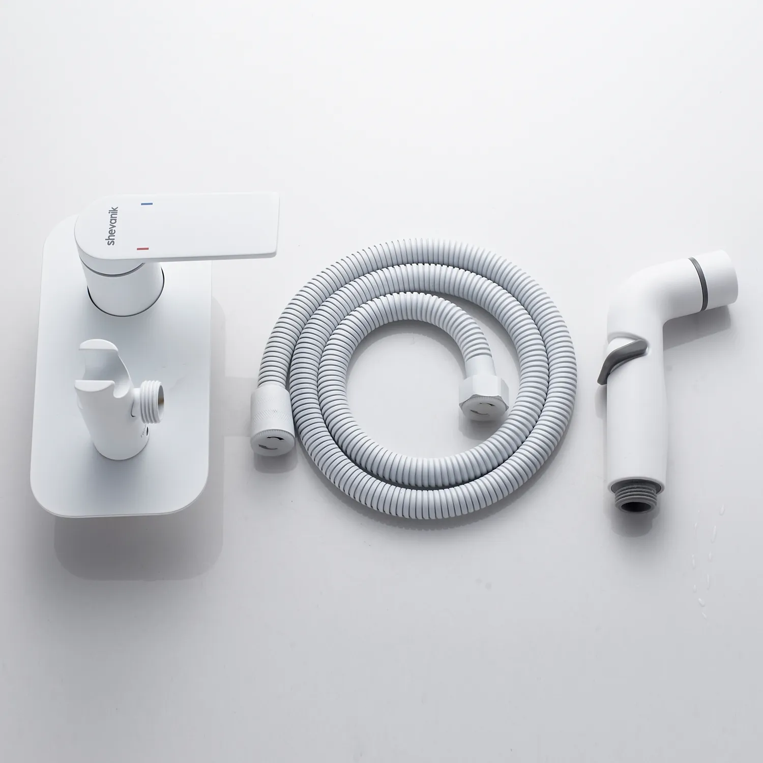 Гигиенический душ со смесителем Shevanik S4105C, белый