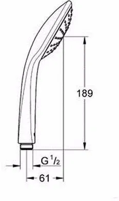 Душ ручной Grohe Euphoria 110 Mono 27265000 хром