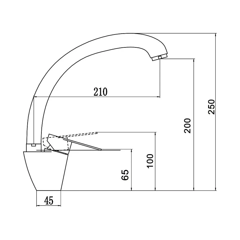 Смеситель для кухонной мойки Fmark FS8234C
