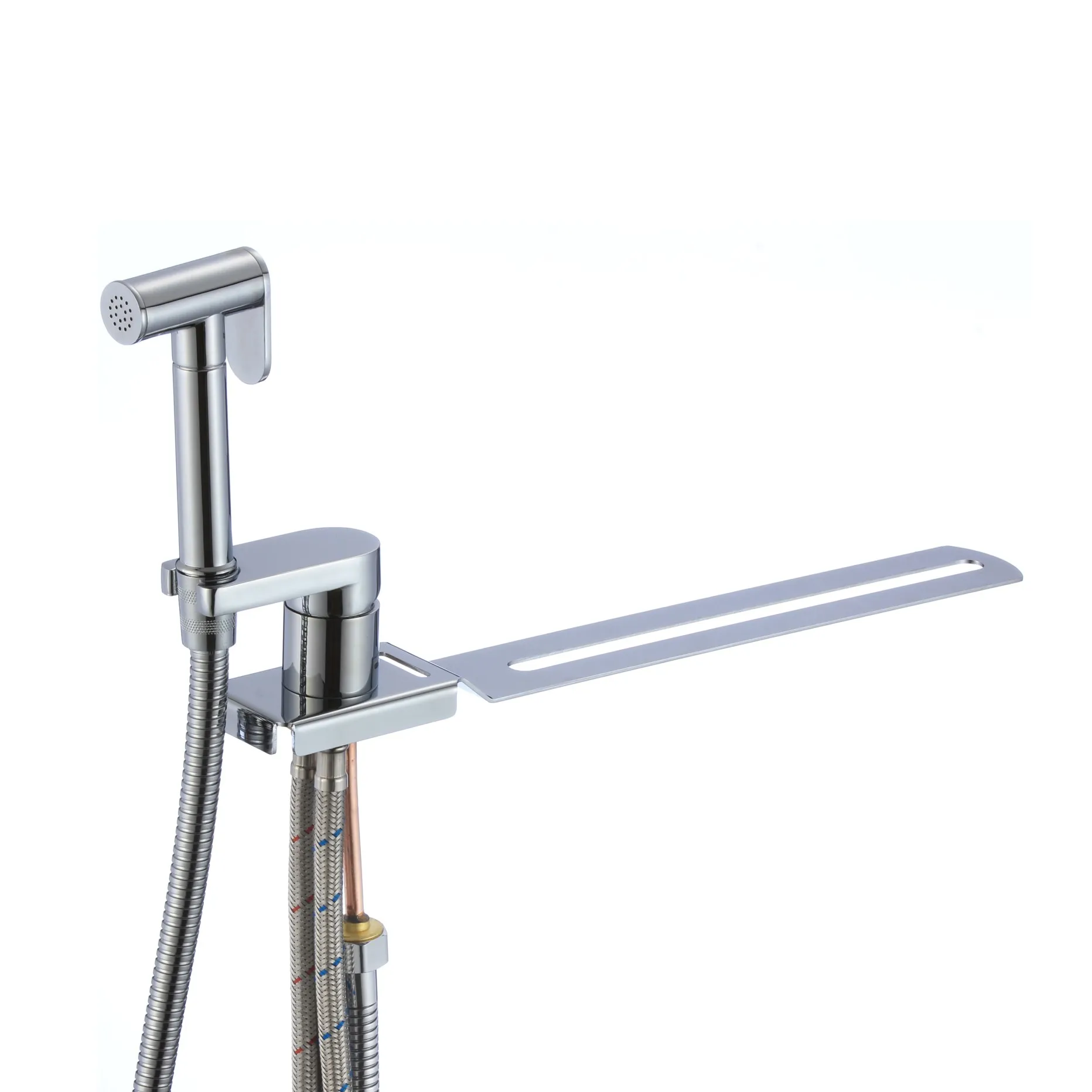 Гигиенический душ со смесителем на борт унитаза D-Lin D182204, хром