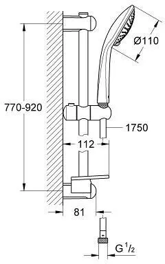 Душевой гарнитур Grohe Euphoria Champagne 27227001 хром