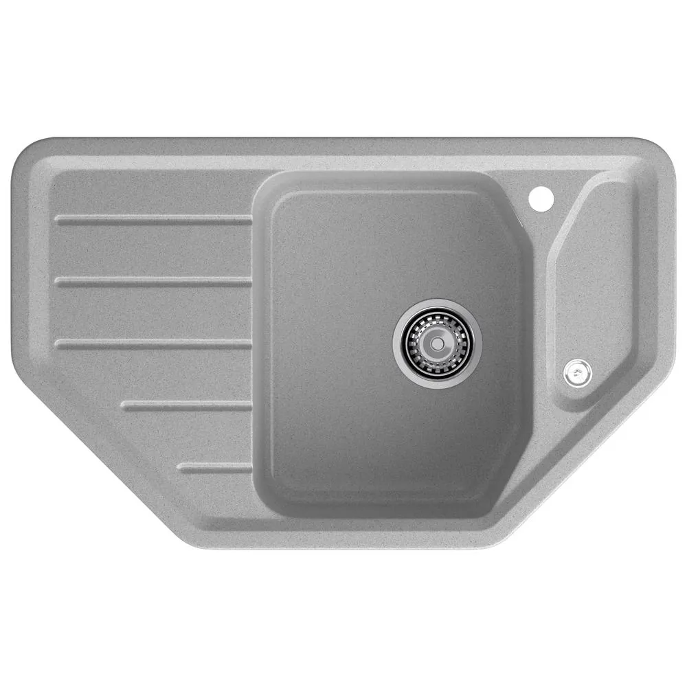 Кухонная мойка GranFest CORNER 800E, серый