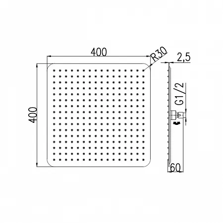 Верхний душ Rav Slezak KS0003