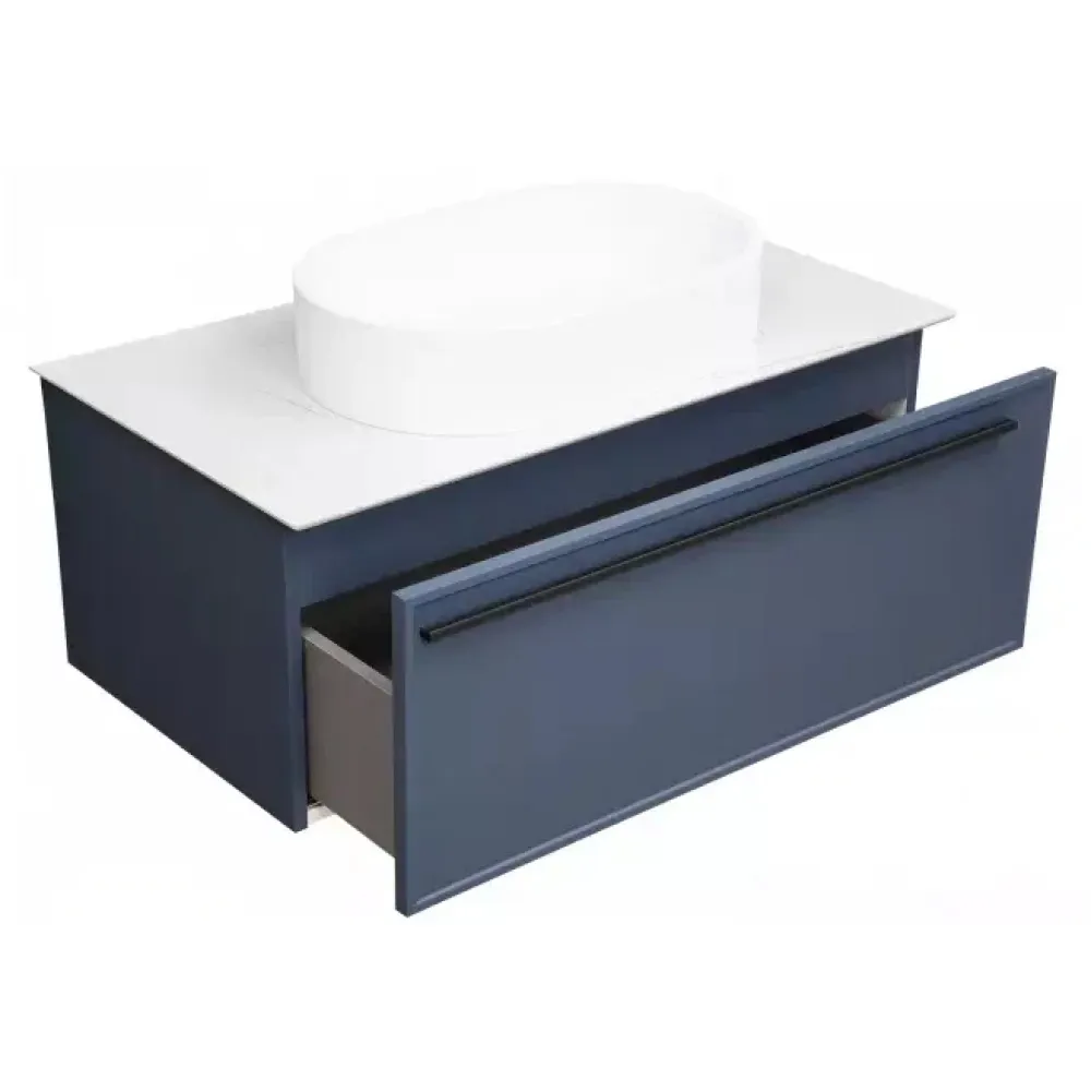 Тумба под раковину подвесная La Fenice Elba FNC-01-ELB-BG-80, синяя