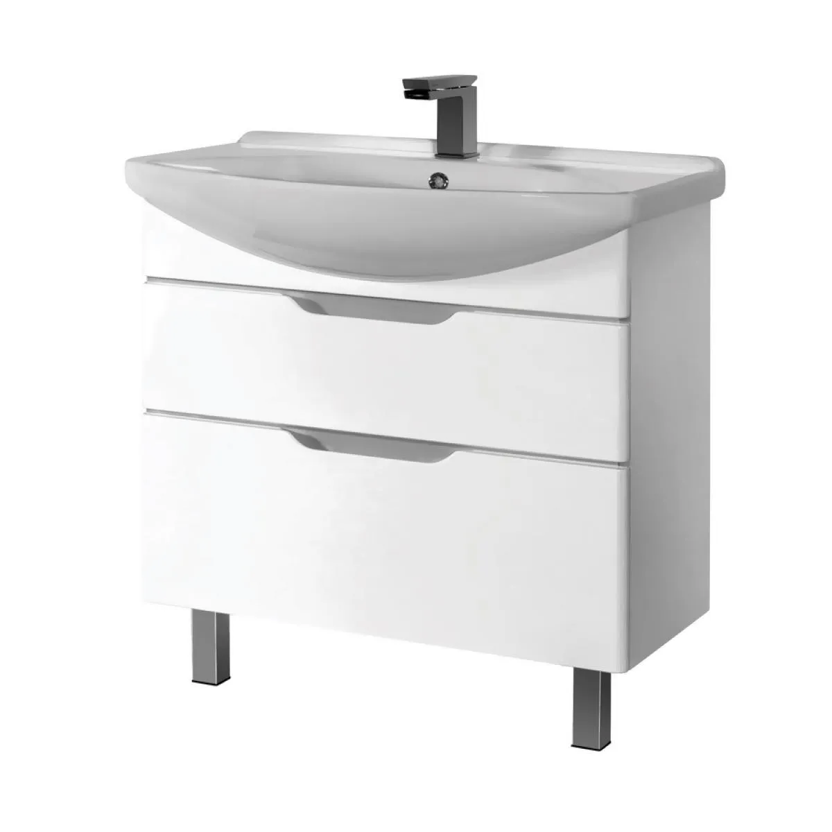 Тумба под раковину подвесная/напольная Dreja Laguna Plus 105 см, белый