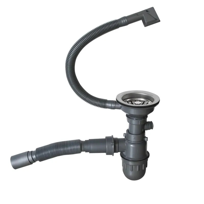 Мойка настол.монтаж MIXLINE ПРО 50х50 (2,0) вып 3 1/2" 20см с сифоном (черный графит) (556575)