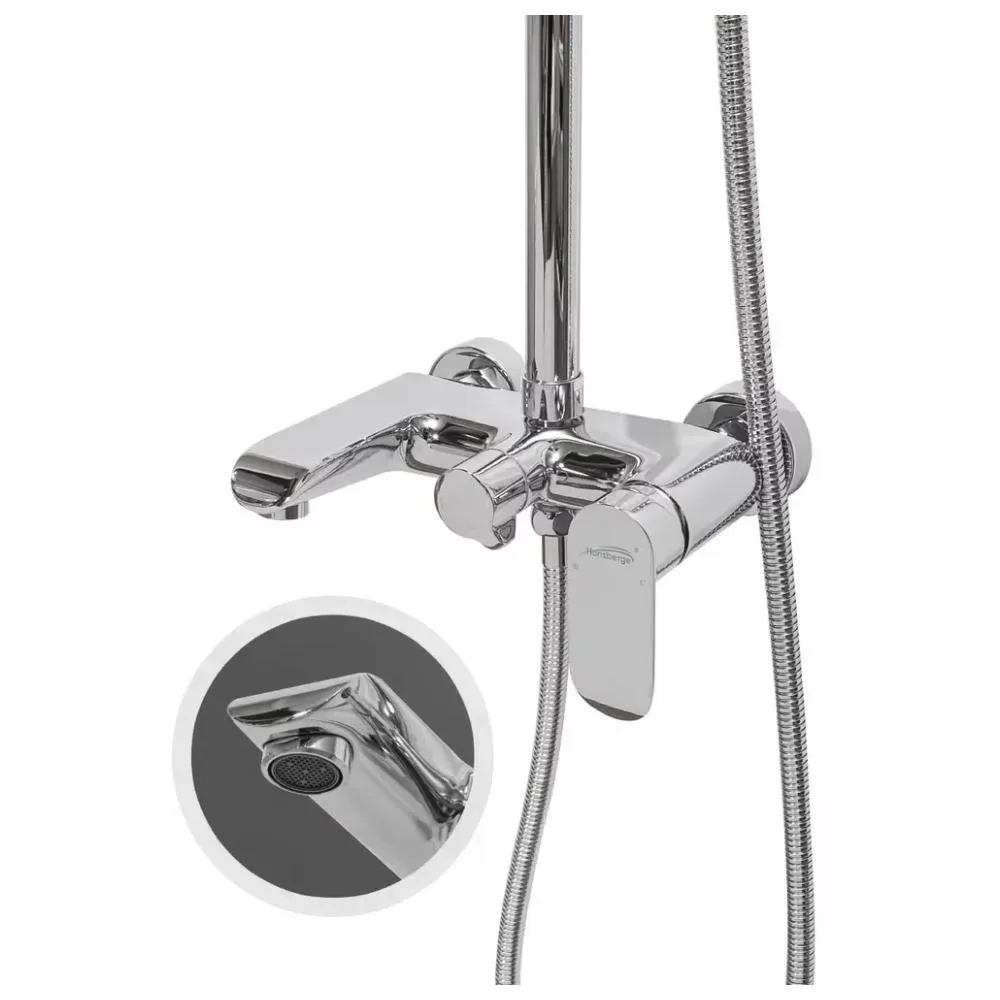 Душевая система Hansberge H5033C, хром