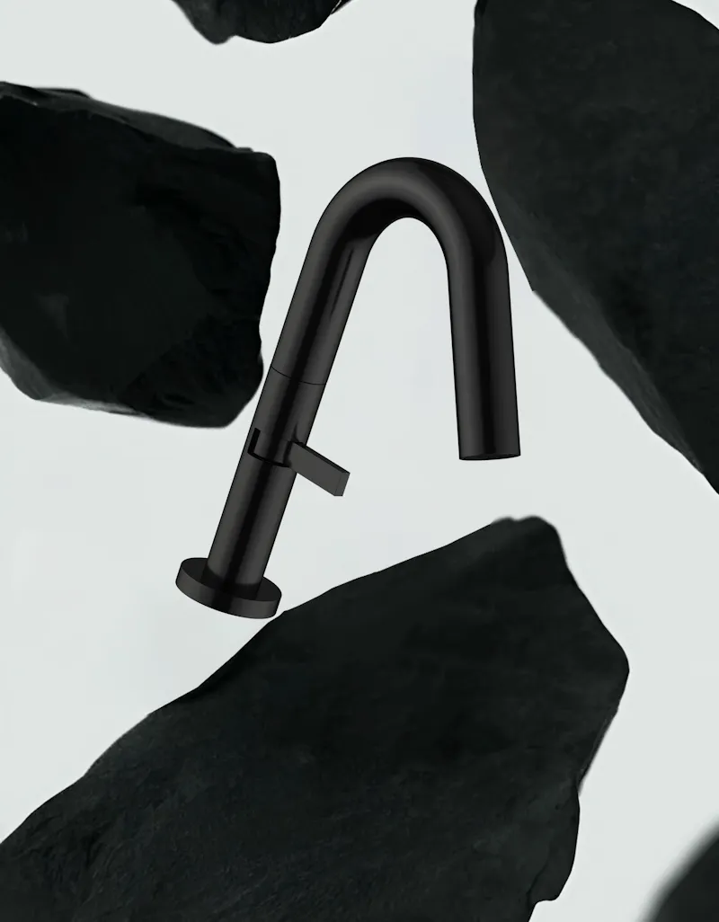 Cмеситель для раковины Knotlor SS-30/BL, черный