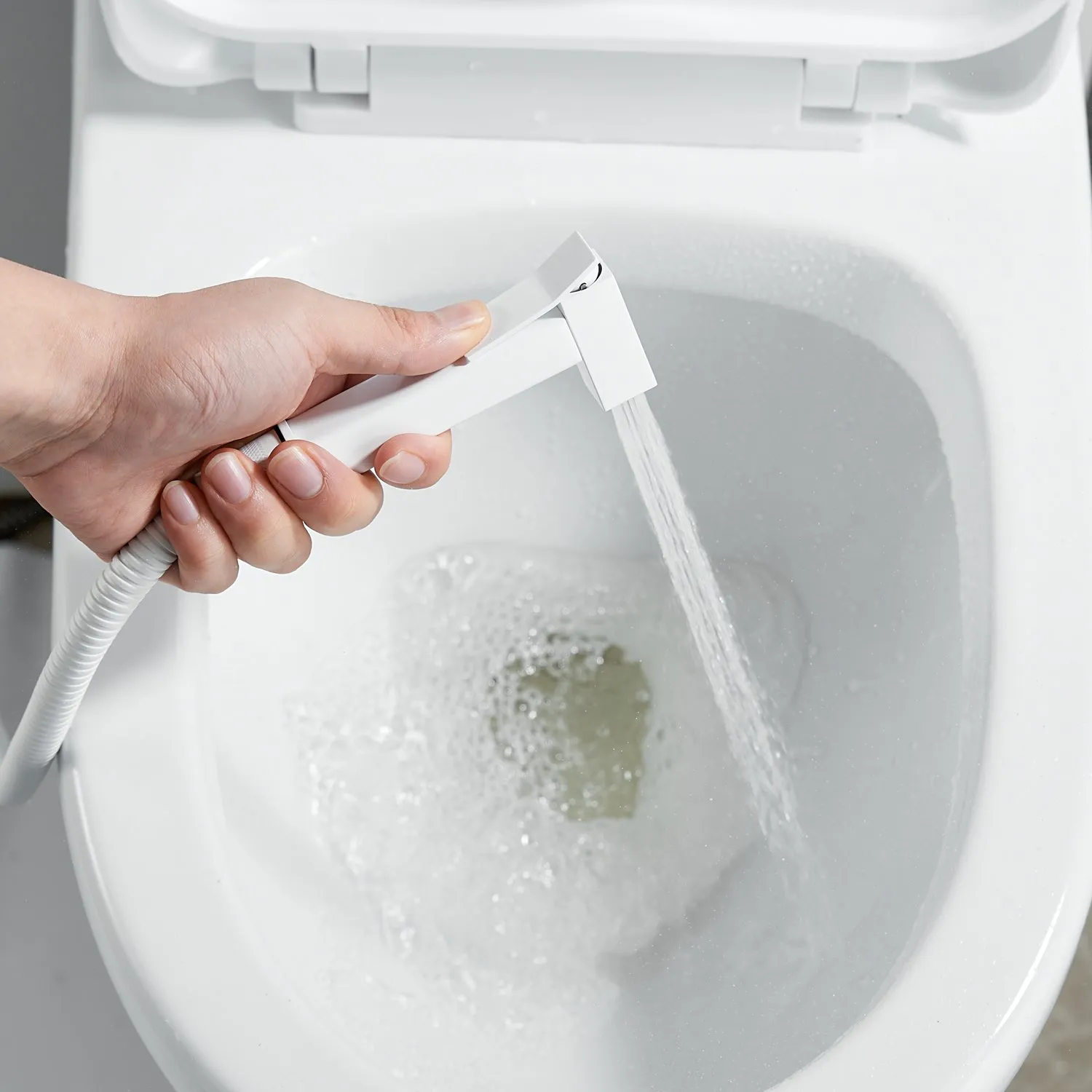 Гигиенический душ со смесителем Raffine F237C, белый