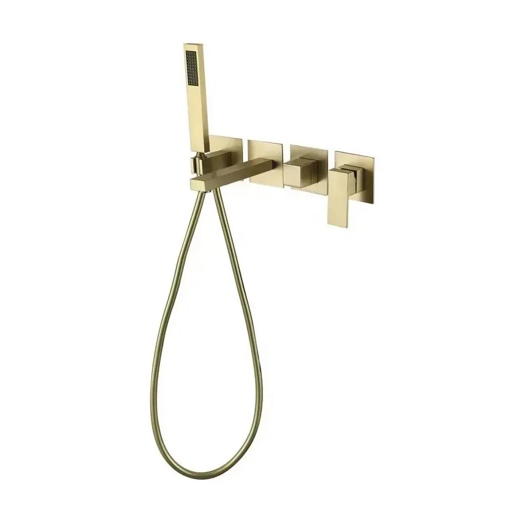 Смеситель для ванны встраиваемый Grocenberg GB5060MG, матовое золото