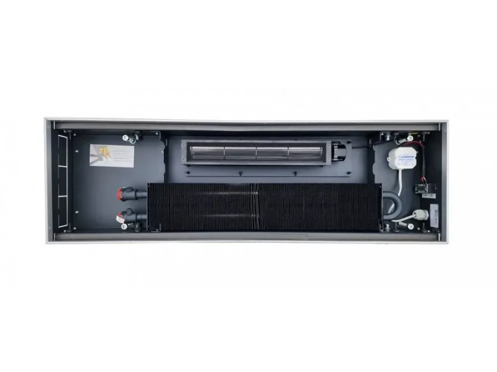 Внутрипольный конвектор Techno Vent KVZV 350-140-1000/24V с принудительной конвекцией