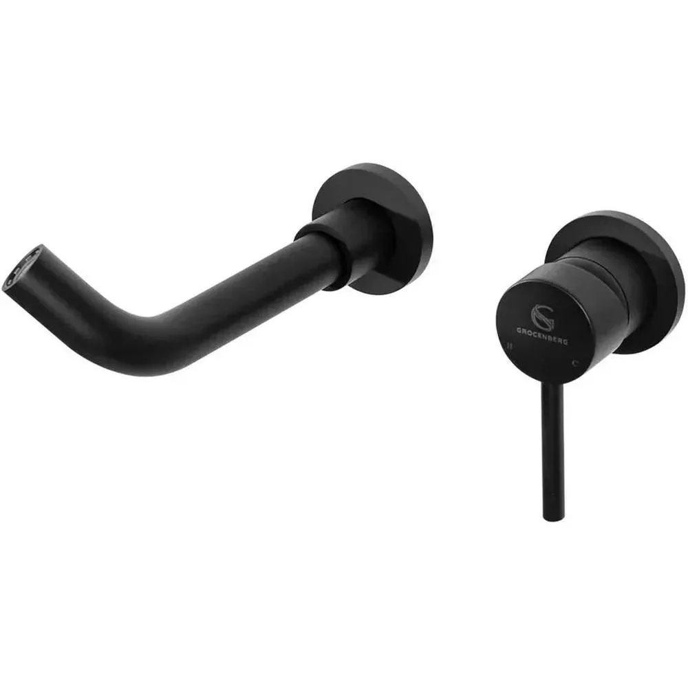 Смеситель для раковины встраиваемый Grocenberg GB511BL, черный