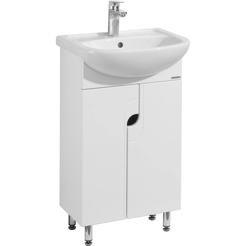 1A0537K1PD010 Набор Aquaton: 1A053701PD010 Тумба-умывальник Панда 50/ 131201S0011B0 Умывальник Акватон с переливом белый