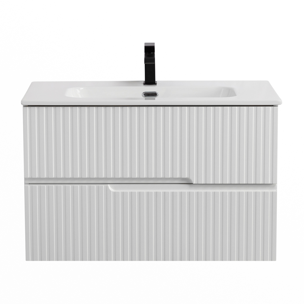 База под раковину подвесная Cezares Duet-N 900х457х500, Bianco Lucido (DUET-N-900-2C-SO-BL)
