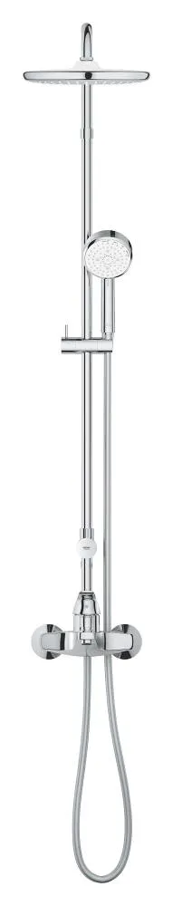 Душевая система со смесителем, с изливом Grohe Tempesta Cosmopolitan 250, хром / белый (26674000)