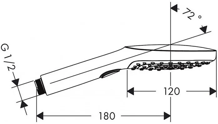 Ручной душ Hansgrohe Raindance Select Е 120 3jet хром (26520000)