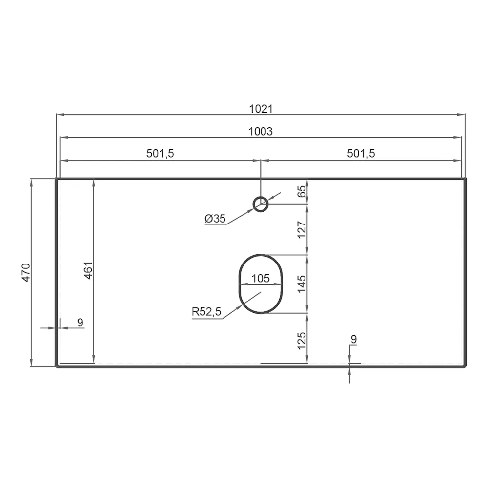 Столешница La Fenice Granite Gray Structural Terra 100 см, белая
