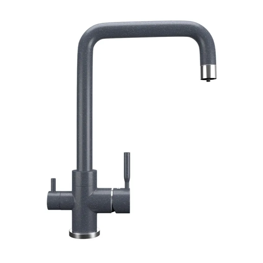 Смеситель для кухни Ulgran U-019-343, антрацит