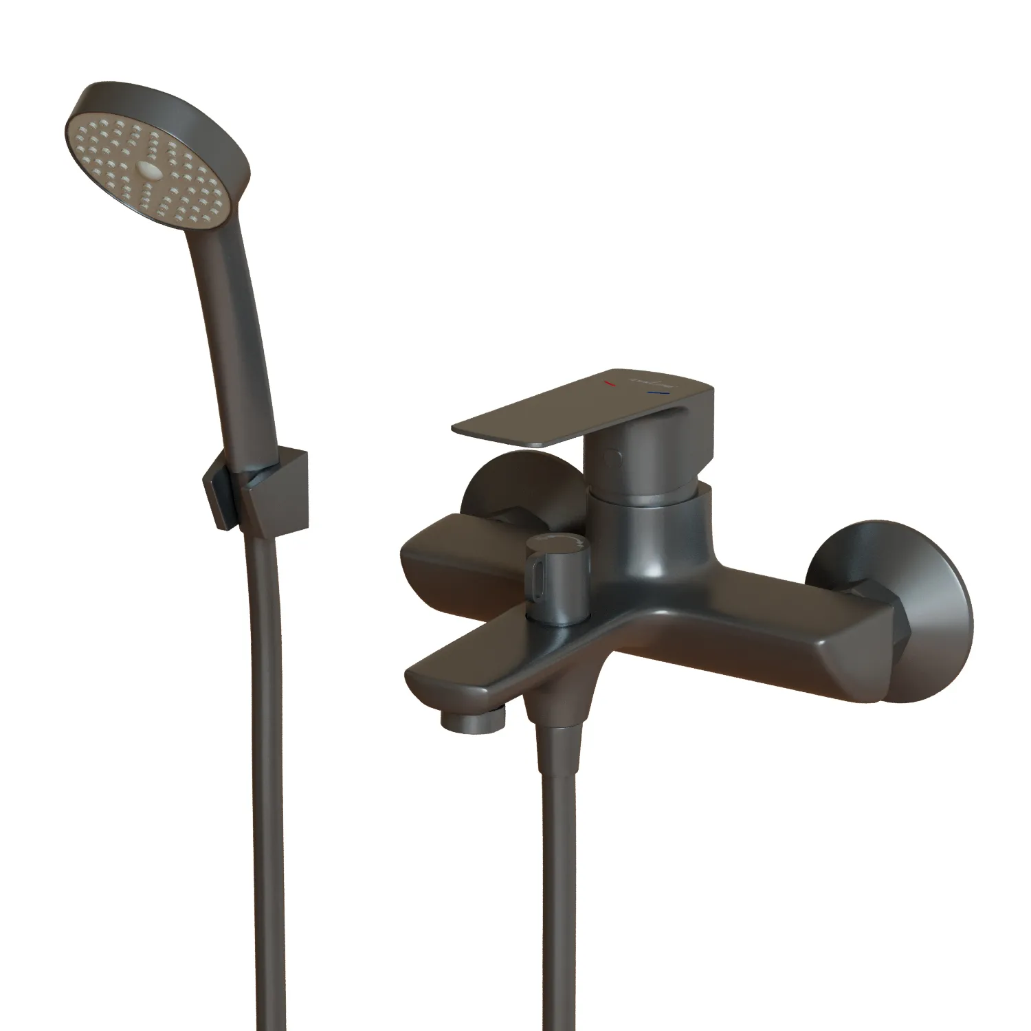 Смеситель для ванны 35k MIXLINE МЛ15-01 (ML15-01GR) ГРАФИТ (556668)