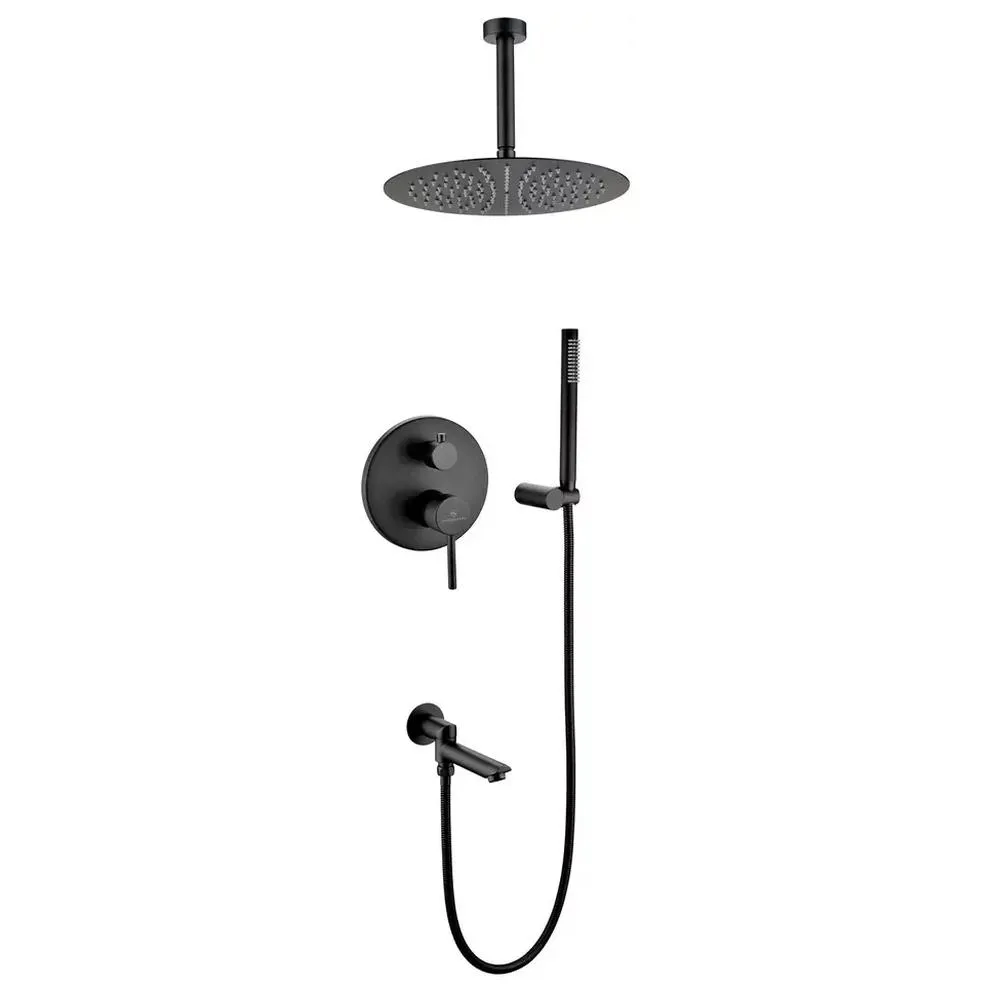 Душевая система встраиваемая Grocenberg GB5099BL-2, черный