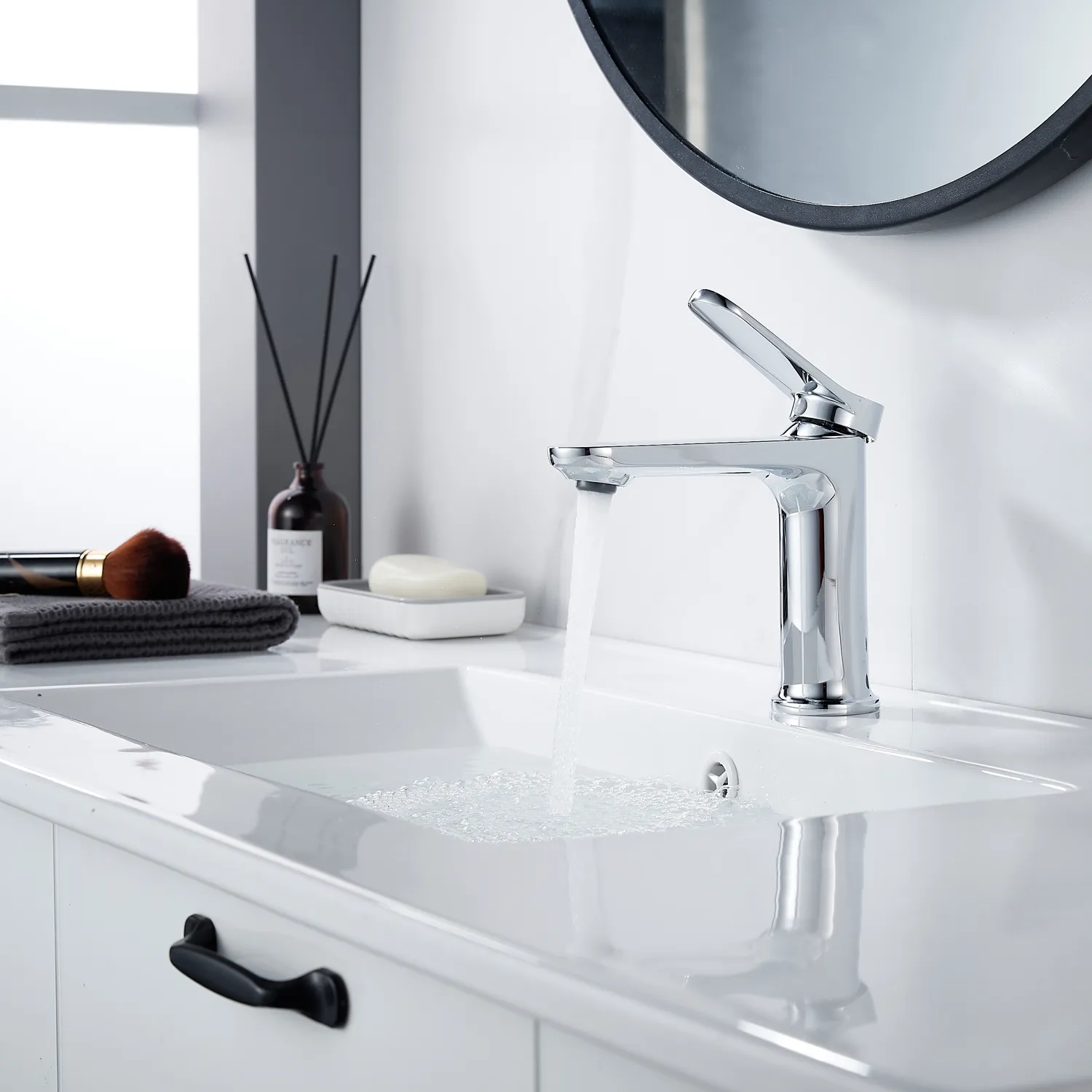 Смеситель для раковины Shevanik S4301, хром