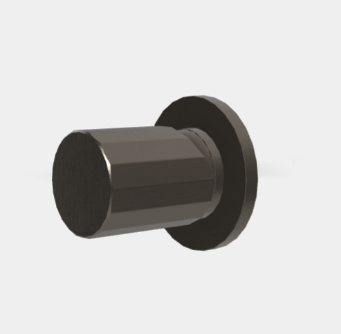 Смеситель для душа Fima Carlo Frattini Spillo Tech, V Collection, на 1 потребитель, хром черный брашированный (F3033TN1VCS)