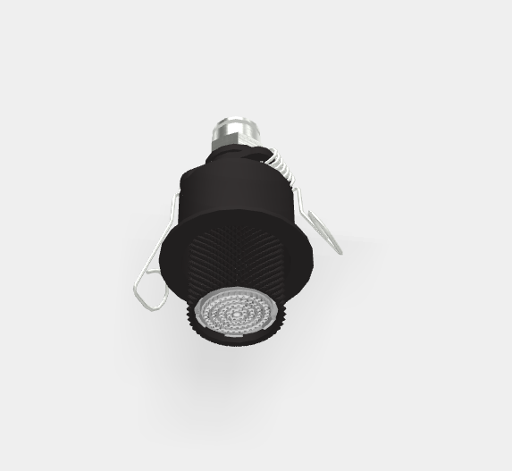 Микродуш Fima Carlo Frattini Waterdot, Texture G, скрытый с пружинным креплением, тип струи-дождь (Rain), черный матовый (F3710GRNS)