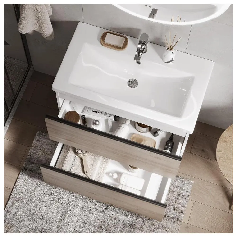 Тумба с раковиной напольная VIGO Cross 449-com, 80 см