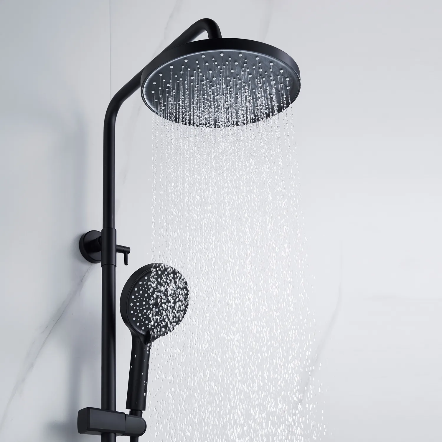 Душевая система Shevanik S4726H, черный