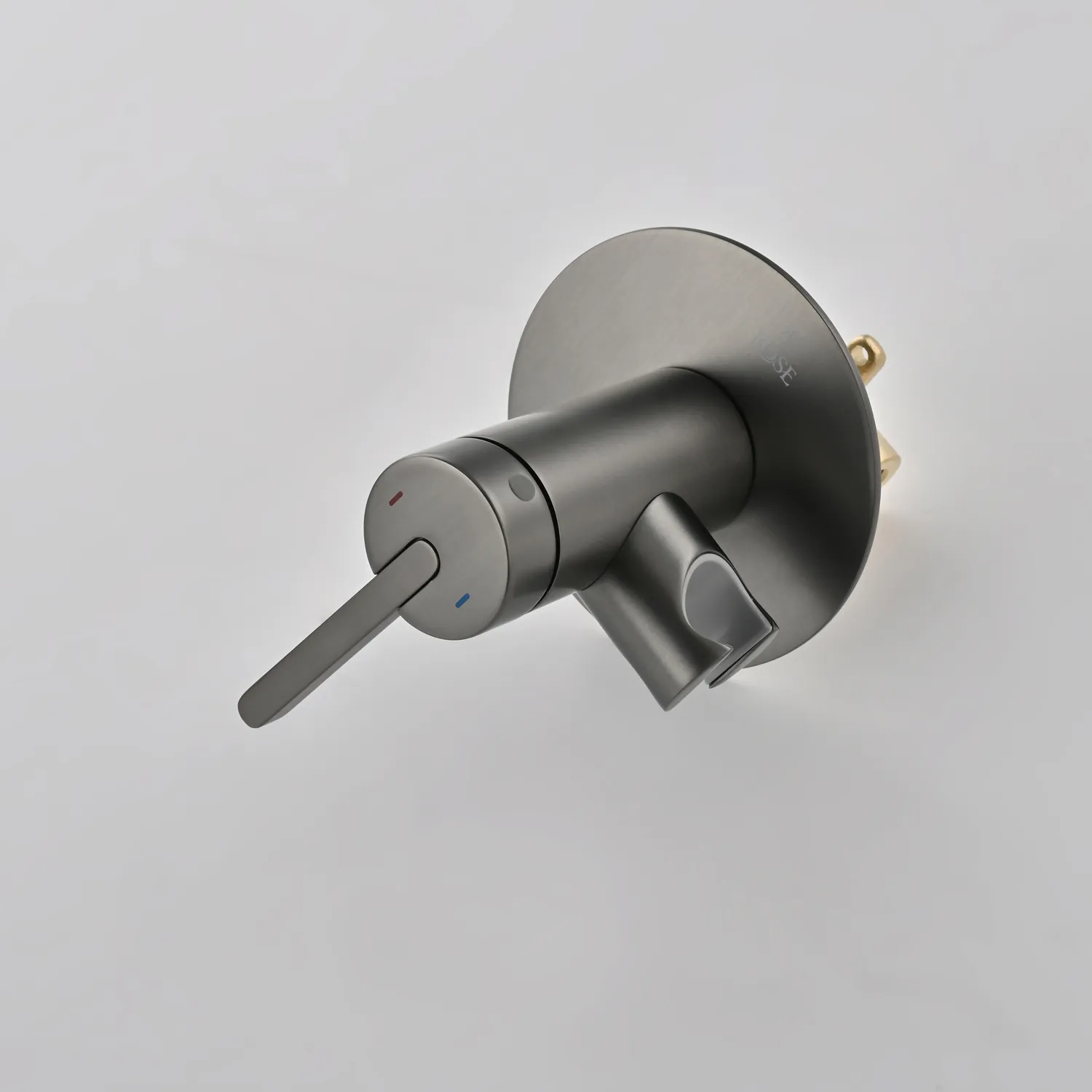 Гигиенический душ со смесителем Rose R235T, оружейная сталь