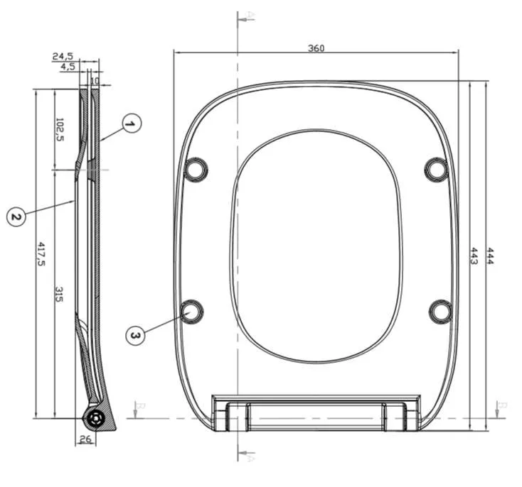 Крышка-сиденье Roca Debba Slim (8019D2003) микролифт