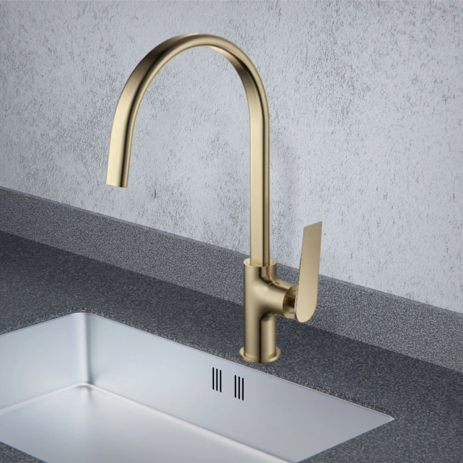 Смеситель для кухни Maretti Campanella CP31RZZ847, золотой сатин