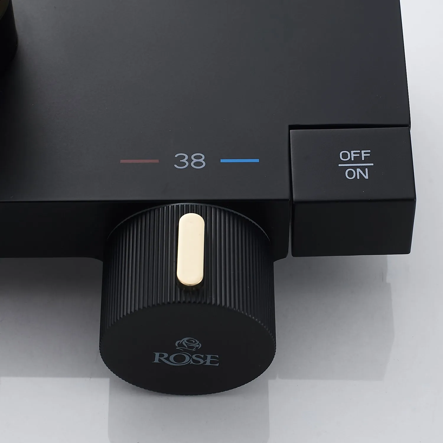 Душевая система с термостатом Rose R1896H-6, черный