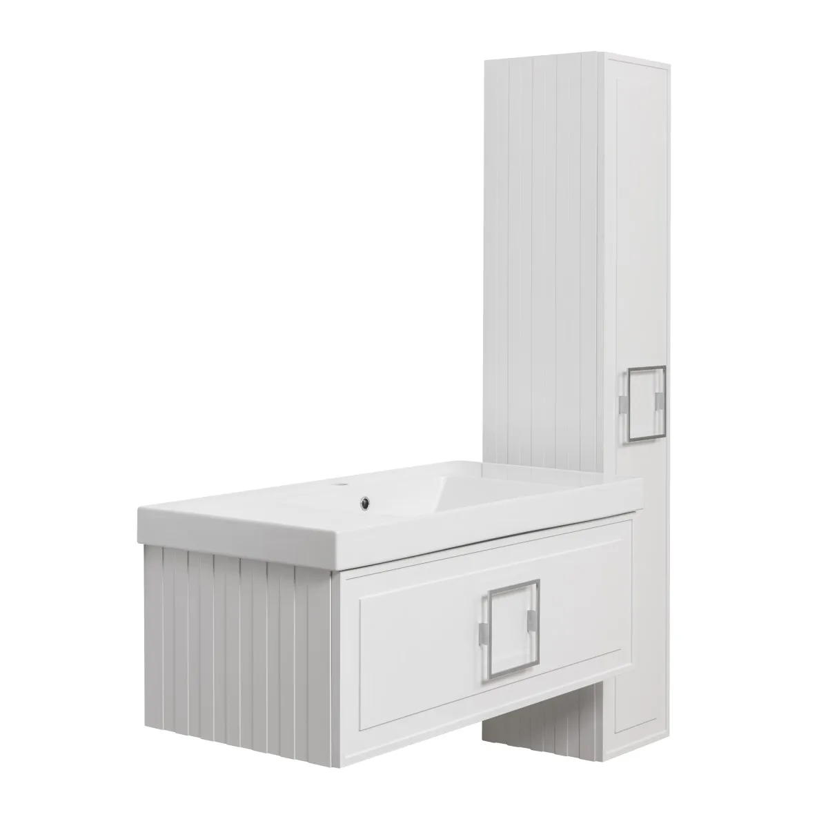 Тумба под раковину подвесная La Fenice Cubo FNC-01-CUB-B-100, белая