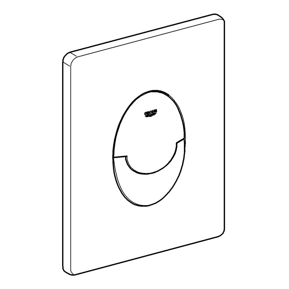 38505KF0 Grohe Skate Air Накладная панель (3 режима смыва), вертикальный монтаж, черный матовый (для Rapid SL и Uniset)