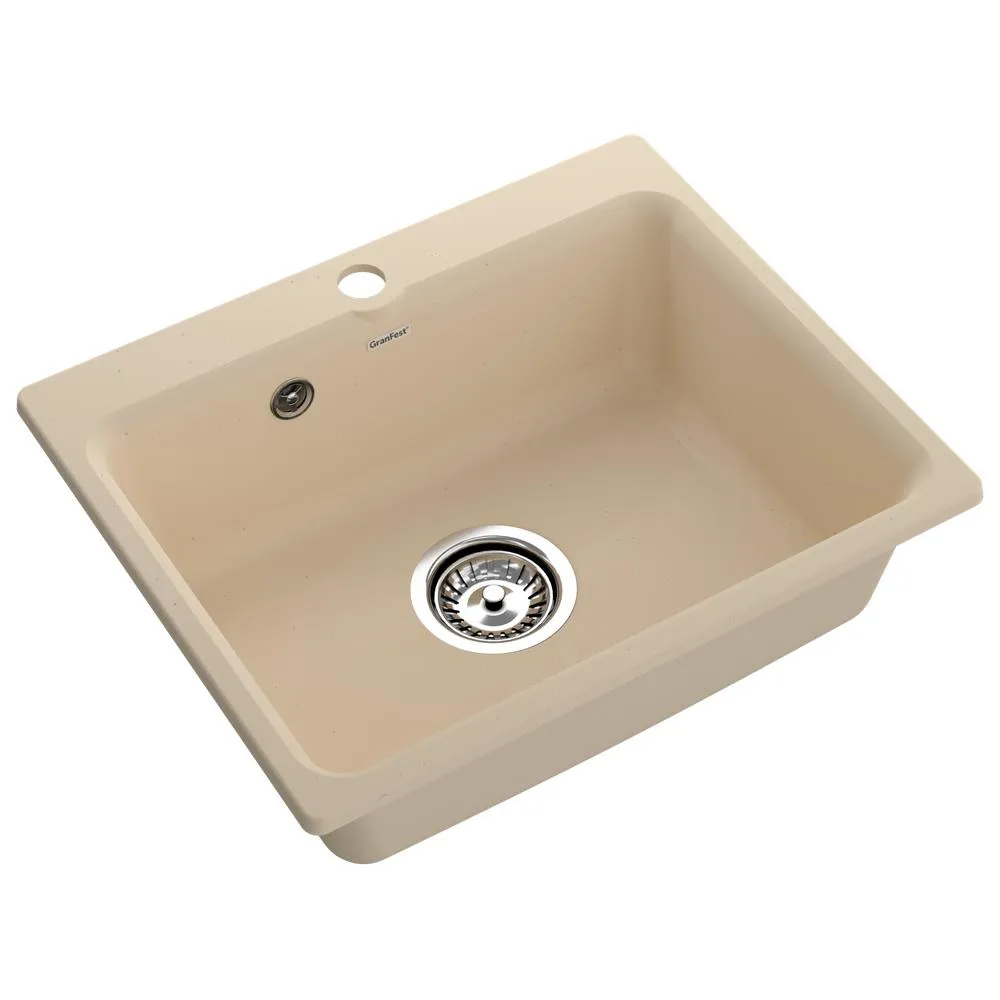 Кухонная мойка GranFest SMART 520, бежевый