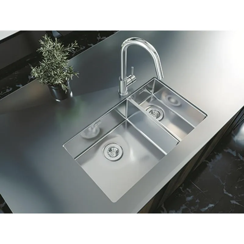 Кухонная мойка Florentina ОПТИМА-HM OHM.460/220.400.В.20.S.10, нержавеющая сталь